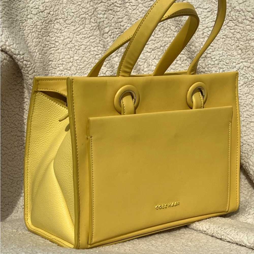 Cole Haan Satchel in lemon drop yellow